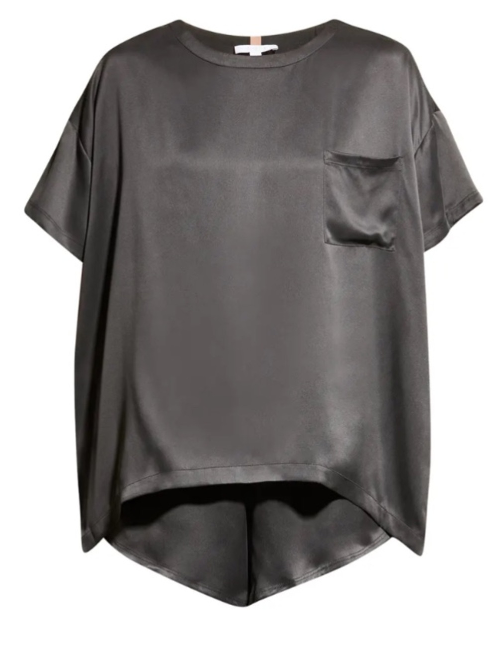 lunya charcoal gray Silk Tee size Medium Comfy Cozy